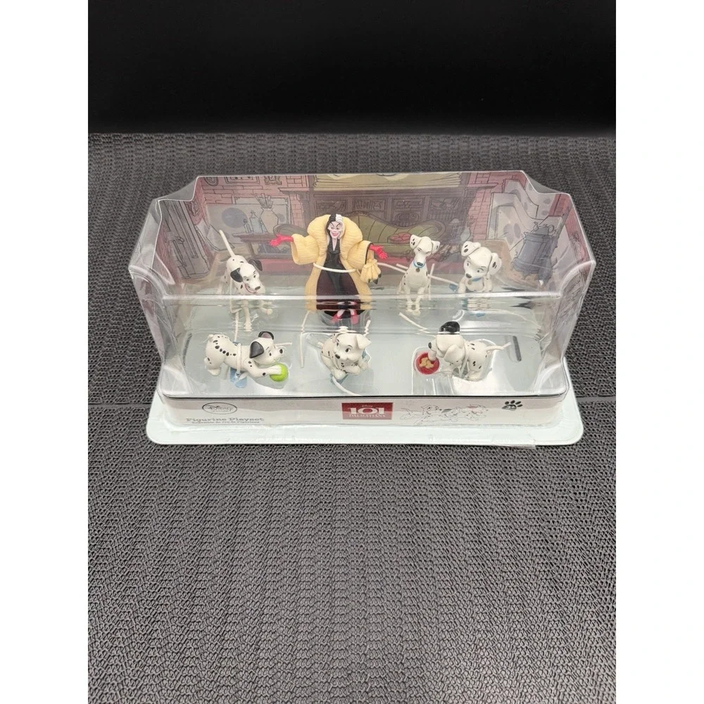 Disney 101 Dalmatians Figurine Pl. Seven Figures Cruella Deville Cake Toppers